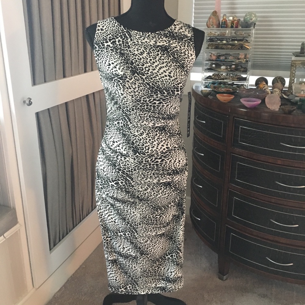 NWT Kamal Kulture Shirres Waist Dress